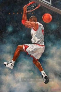 yxr006eD impressionnisme sport basketball Peinture à l'huile